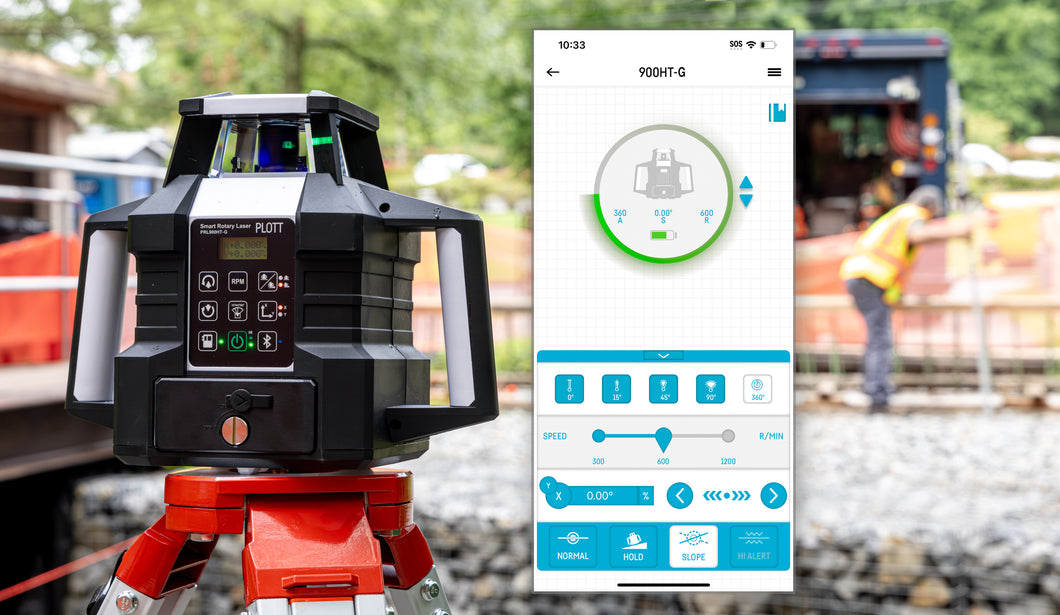 PRL900HT-G - Bluetooth Green Rotary laser